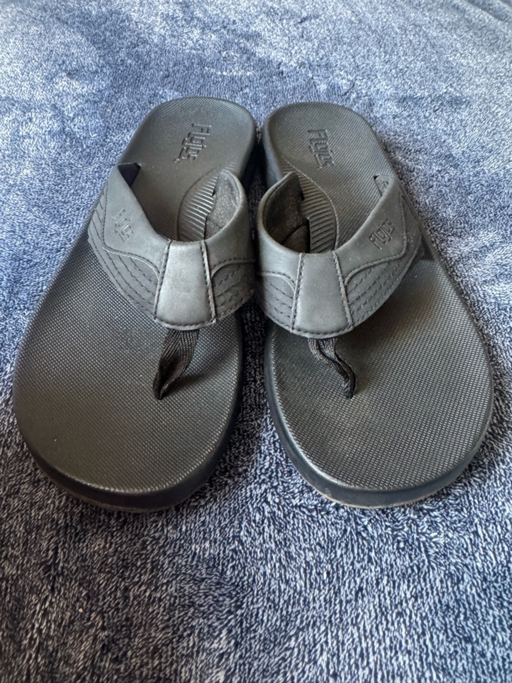 Flojos Black Comfort Flip Flops